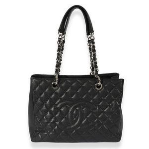 Chanel Black Caviar Grand Shopper Tote
